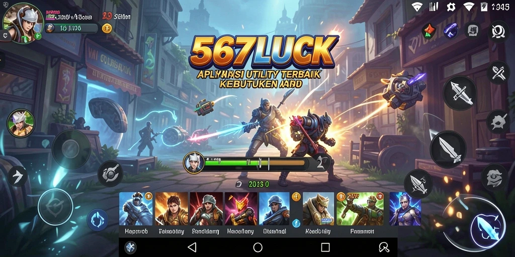 Tampilan utama aplikasi 567LUCK yang memudahkan pengguna.