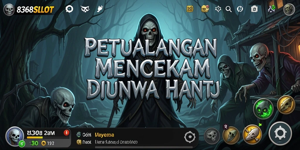 Tampilan menakutkan dari permainan 8368SLOT yang penuh dengan ketegangan.