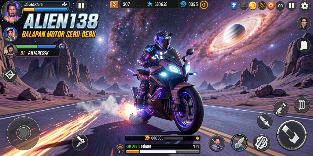 Gameplay Motor Racing yang menegangkan dan seru di ALIEN138.