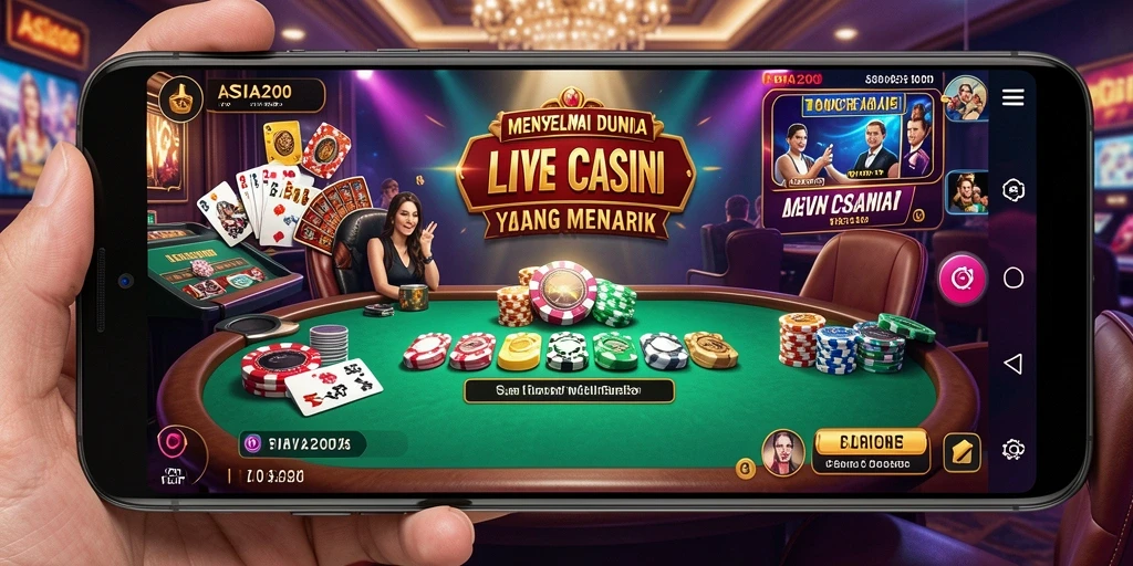 Tampilan gameplay Live Casino yang menarik di ASIA200.
