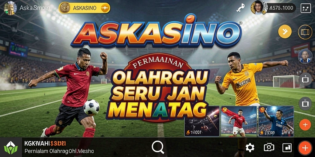 Screenshot gameplay seru dari ASKASINO yang menunjukkan aksi olahraga.