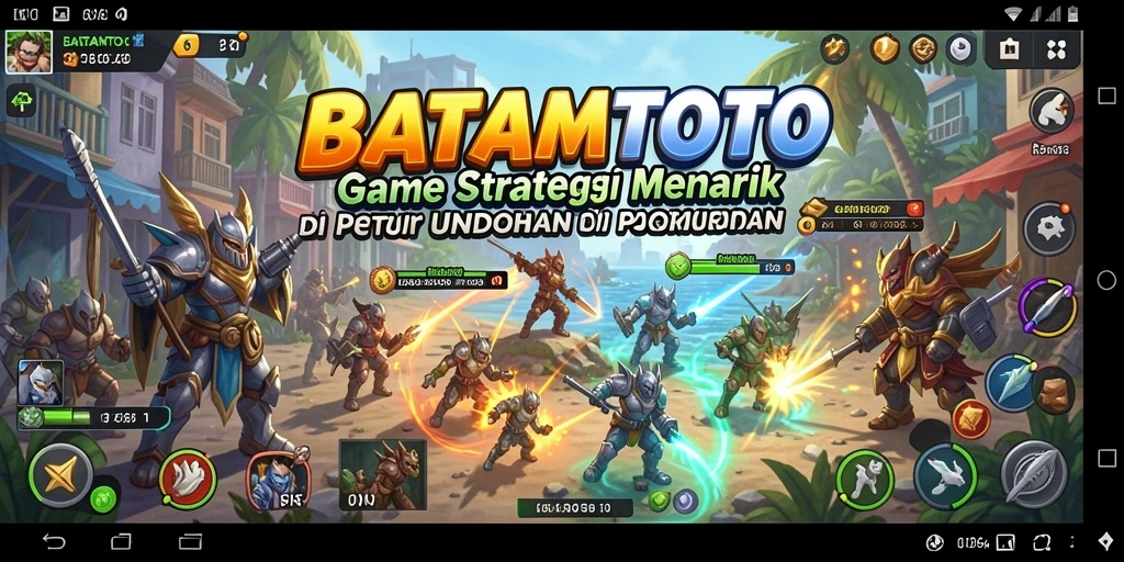 Tampilan gameplay menarik dari BATAMTOTO dengan elemen strategi.