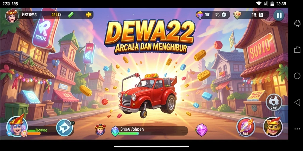 Tampilan gameplay DEWA22 dengan aksi arcade yang seru.