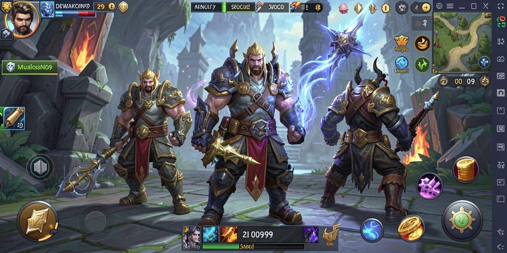 Tampilan menarik dari gameplay <strong>DEWAKOIN99</strong> di dunia MMORPG.