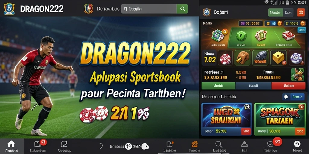 Tampilan seru gameplay taruhan Sportsbook di DRAGON222.