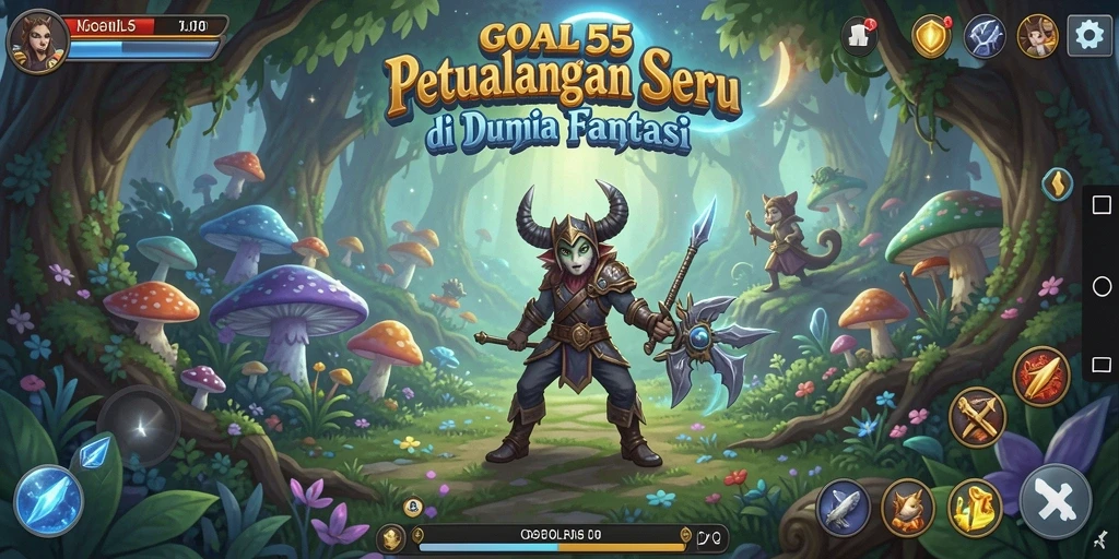 Tangkapan layar menunjukkan gameplay menegangkan dalam <strong>GOAL55</strong> yang memukau.