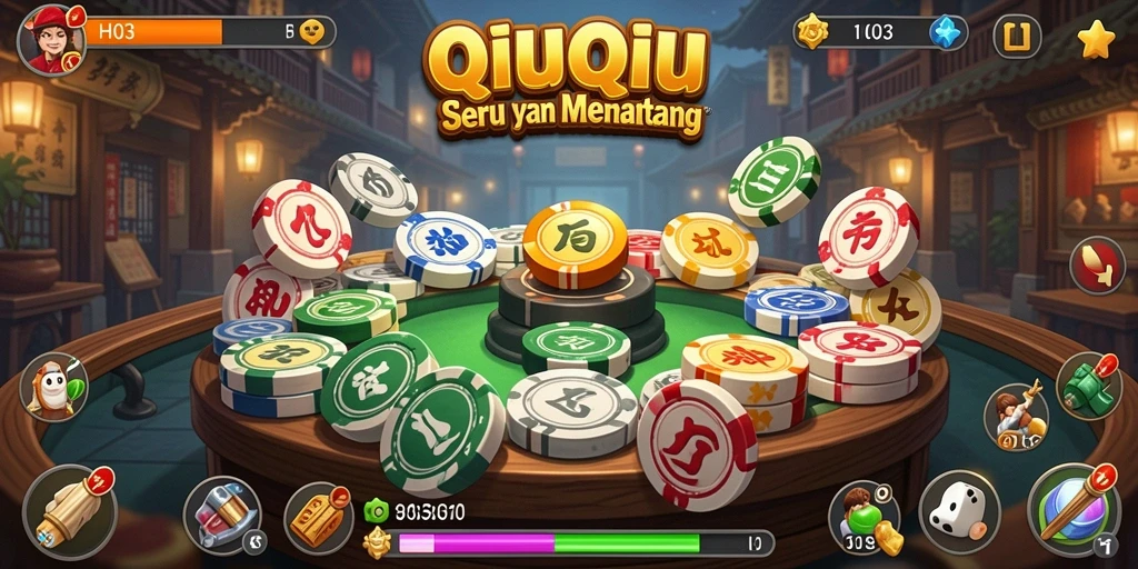 Tampilan gameplay seru QiuQiu di H03.