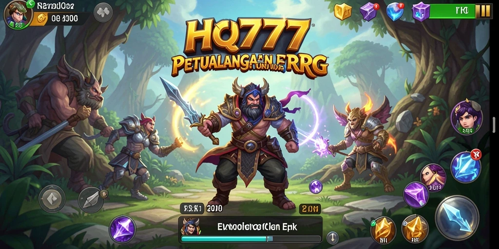 Tampilan seru dari aksi RPG di HQ777 dengan gameplay mendalam.
