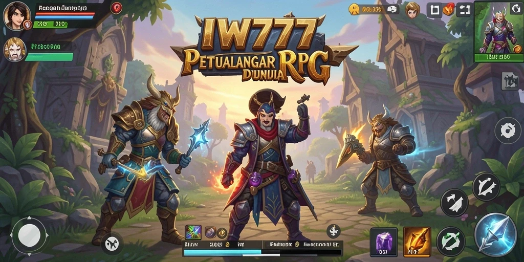 Tampilan gameplay RPG yang mendebarkan dan penuh petualangan.