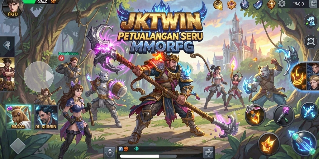 Tangkapan layar gameplay JKTWIN yang memikat dengan aksi petualangan MMORPG.