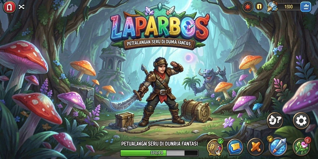 Tampilan gameplay seru dengan petualangan menakjubkan di LAPARBOS.
