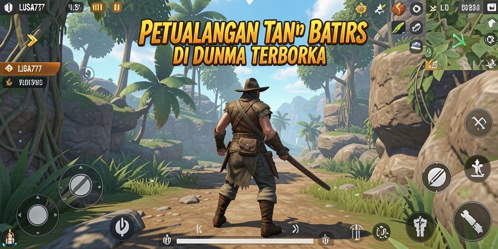Gameplay LUSA777 yang menampilkan dunia terbuka yang luas dan detail.