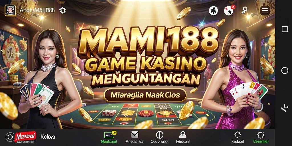 Tampilan menarik dari gameplay MAMI188 di kasino mobile.