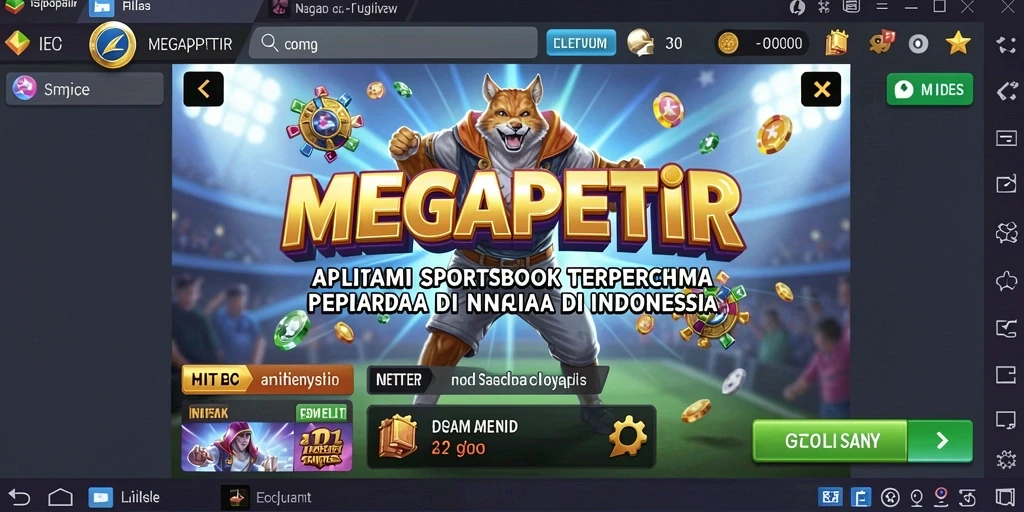 Tampilan screenshot MEGAPETIR menampilkan antarmuka taruhan yang menarik.