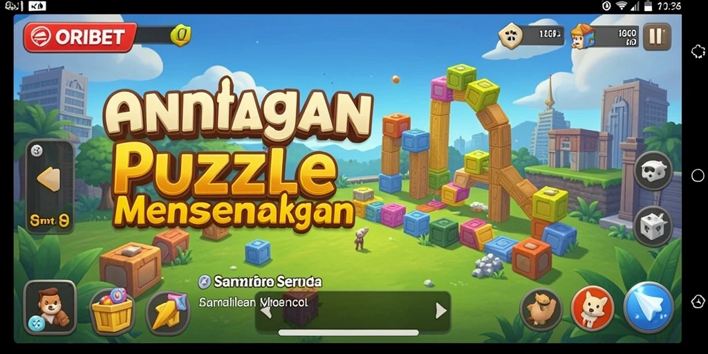Gameplay menantang dalam ORIBET dengan teka-teki menarik.