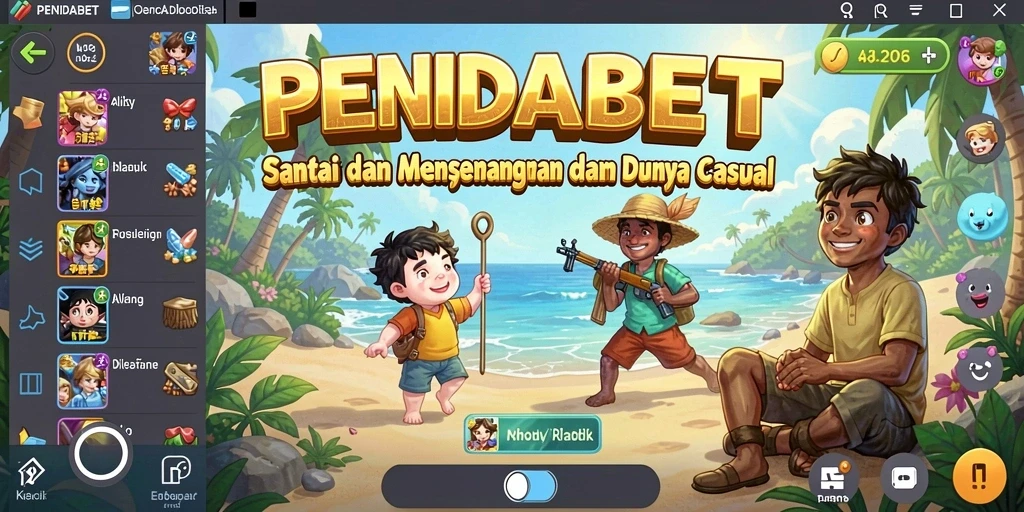 Tampilan gameplay PENIDABET dengan grafik yang menarik dan interaksi sederhana.