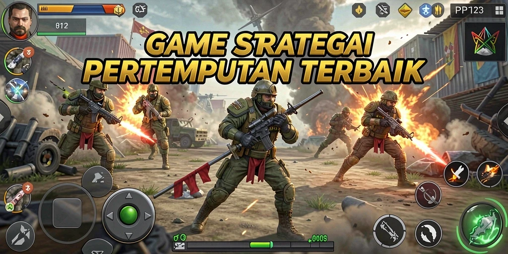 Tangkapan layar gameplay PP123 yang menunjukkan aksi pertempuran seru.