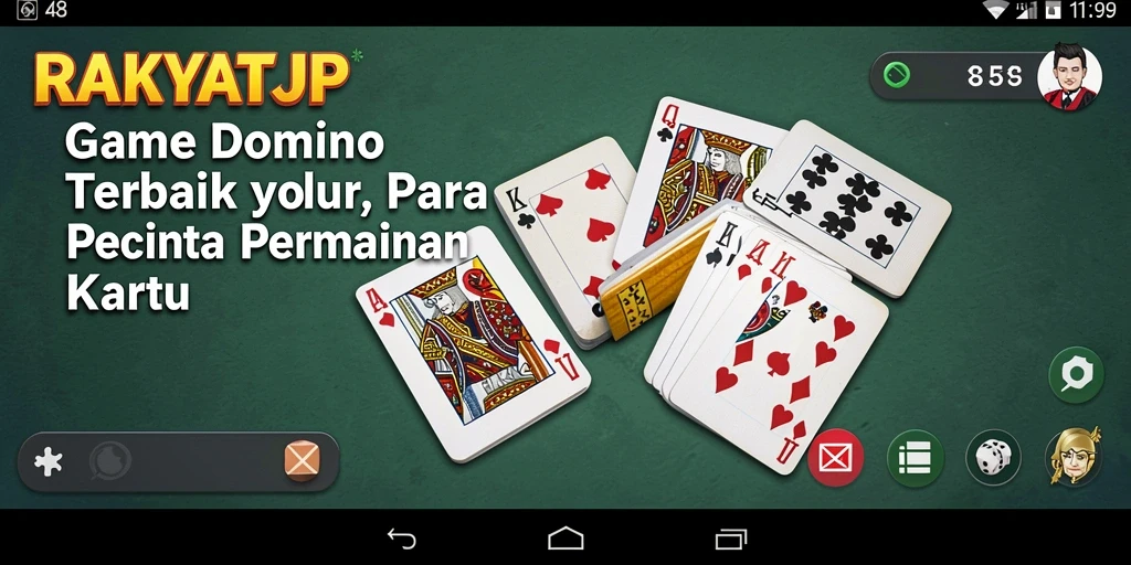 Tampilan menarik gameplay RAKYATJP saat bermain domino.
