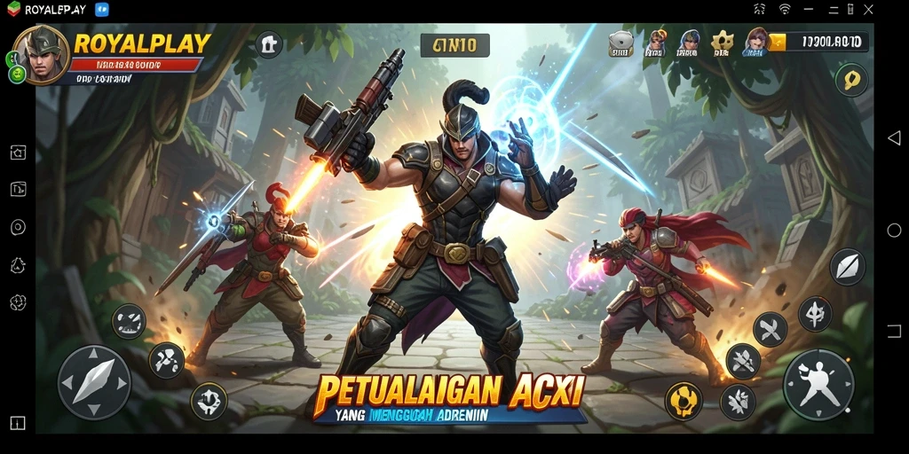 Tampilan gameplay seru ROYALPLAY yang penuh aksi dan tantangan.