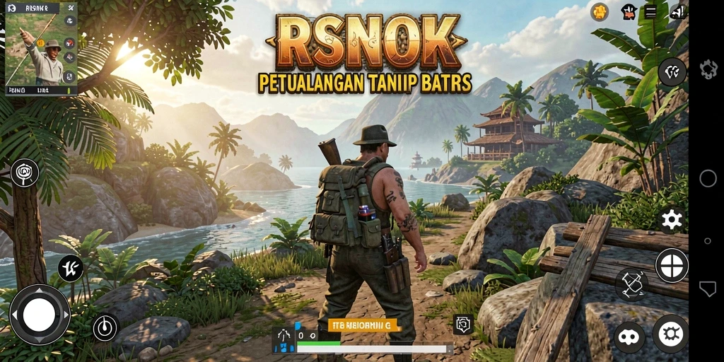 Gameplay RSNOK dengan dunia terbuka yang luas dan interaktif.