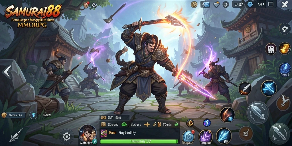 Tampilan gameplay SAMURAI88 yang mendebarkan dan penuh aksi.