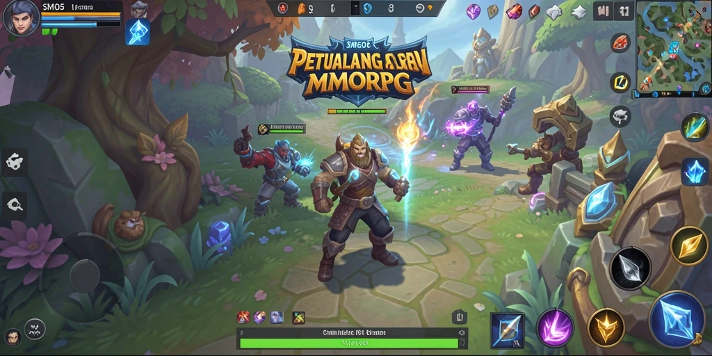Gameplay SM605 yang menarik dalam dunia MMORPG yang penuh petualangan.