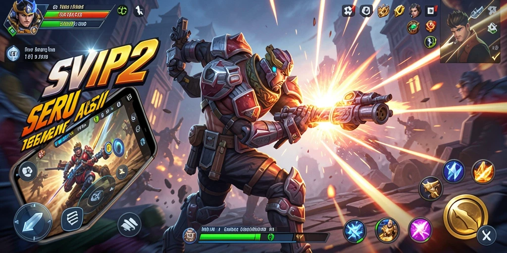 Tampilan gameplay SVIP2 yang penuh aksi dan grafis yang menawan.