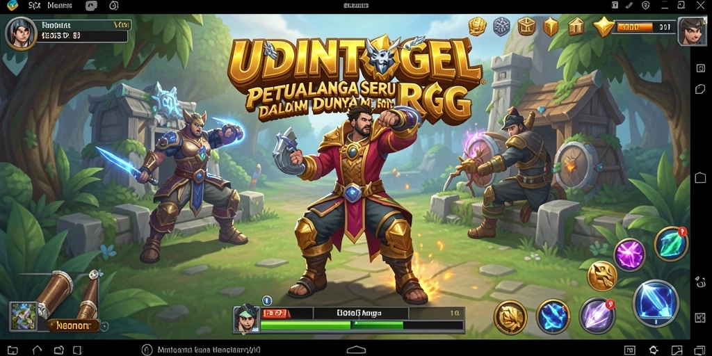 Tampilan gameplay UDINTOGEL yang menarik dan mendalam.