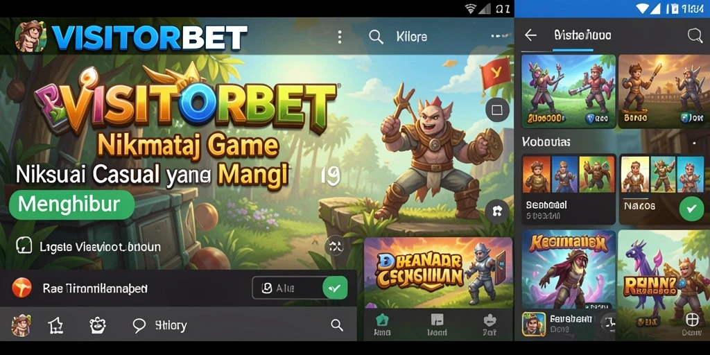 Screenshot gameplay menarik dari VISITORBET yang menunjukkan suasana bermain casual.