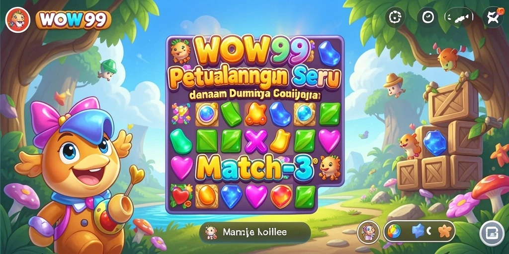 Tampilan gameplay WOW99 yang penuh warna dan menyenangkan.