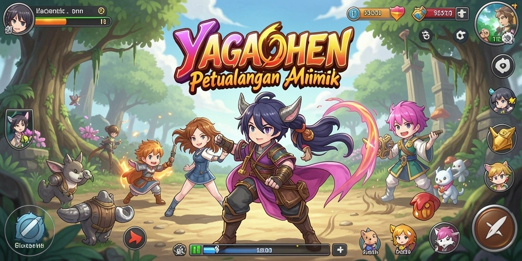 Tampilan seru dari gameplay YAGAOHEN yang penuh aksi.